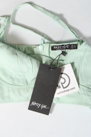 Γυναικείο αμάνικο μπλουζάκι Nasty Gal, Μέγεθος XS, Χρώμα Πράσινο, Τιμή 4,34 €