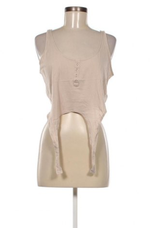 Γυναικείο αμάνικο μπλουζάκι New Look, Μέγεθος L, Χρώμα  Μπέζ, Τιμή 6,62 €