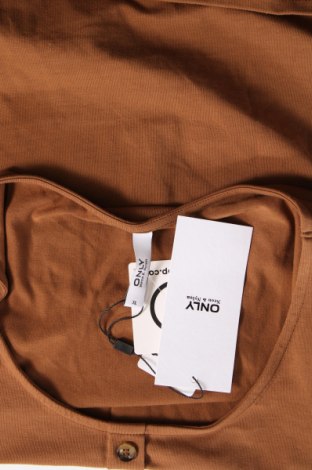 Tricou de damă ONLY, Mărime XL, Culoare Maro, Preț 88,82 Lei