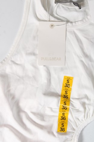 Damska koszulka na ramiączkach Pull&Bear, Rozmiar S, Kolor Biały, Cena 55,97 zł