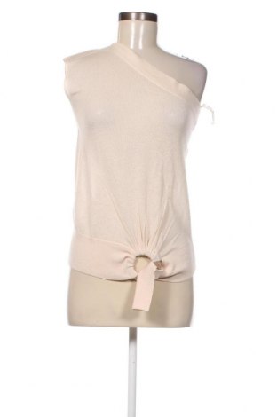 Γυναικείο αμάνικο μπλουζάκι Sisley, Μέγεθος XS, Χρώμα Εκρού, Τιμή 11,96 €
