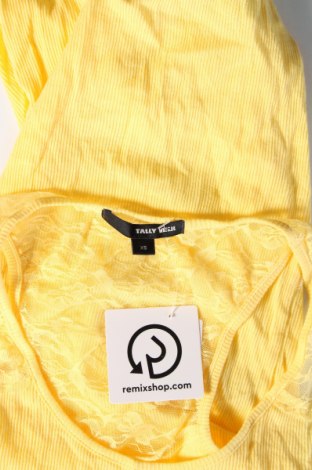 Γυναικείο αμάνικο μπλουζάκι Tally Weijl, Μέγεθος XS, Χρώμα Κίτρινο, Τιμή 2,89 €