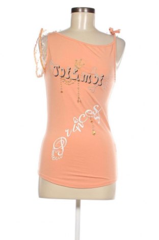Γυναικείο αμάνικο μπλουζάκι Toi & Moi, Μέγεθος M, Χρώμα Πορτοκαλί, Τιμή 2,04 €