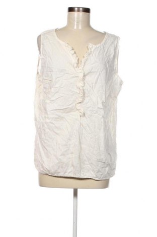 Γυναικείο αμάνικο μπλουζάκι Tom Tailor, Μέγεθος L, Χρώμα Λευκό, Τιμή 3,53 €