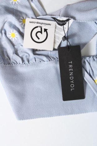 Γυναικείο αμάνικο μπλουζάκι Trendyol, Μέγεθος L, Χρώμα Μπλέ, Τιμή 14,83 €