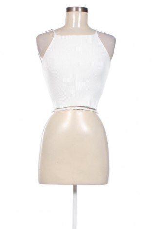 Γυναικείο αμάνικο μπλουζάκι Trendyol, Μέγεθος M, Χρώμα Λευκό, Τιμή 5,23 €