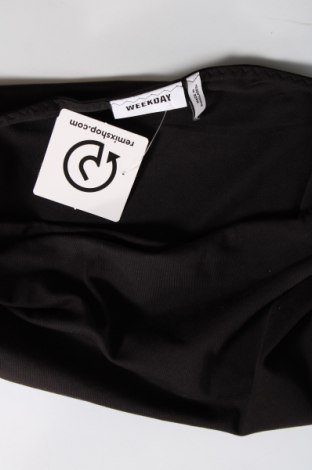 Γυναικείο αμάνικο μπλουζάκι Weekday, Μέγεθος L, Χρώμα Μαύρο, Τιμή 5,63 €