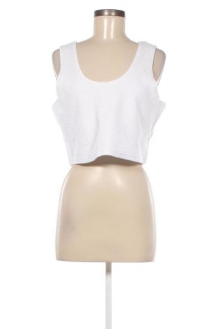 Γυναικείο αμάνικο μπλουζάκι Weekday, Μέγεθος XL, Χρώμα Λευκό, Τιμή 6,28 €
