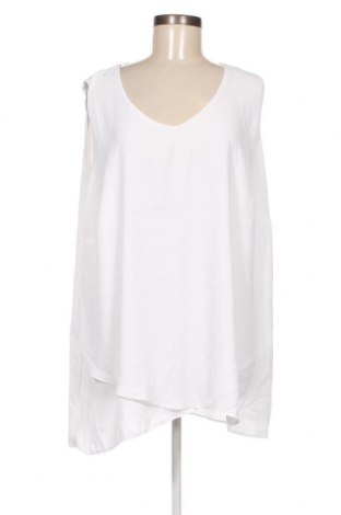 Γυναικείο αμάνικο μπλουζάκι Yessica, Μέγεθος 3XL, Χρώμα Λευκό, Τιμή 7,80 €