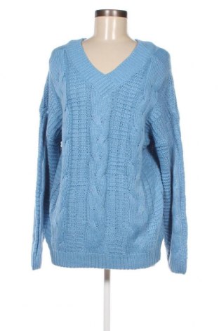 Дамски пуловер, Размер L, Цвят Син, Цена 29,01 лв.