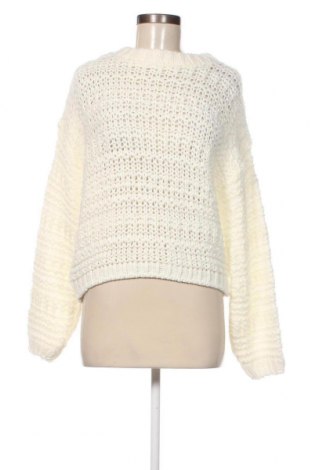 Γυναικείο πουλόβερ Bershka, Μέγεθος L, Χρώμα Λευκό, Τιμή 10,91 €