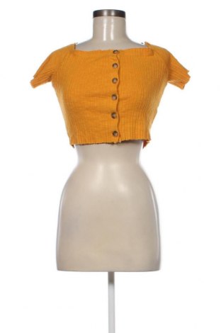 Дамски пуловер Bershka, Размер S, Цвят Жълт, Цена 4,35 лв.