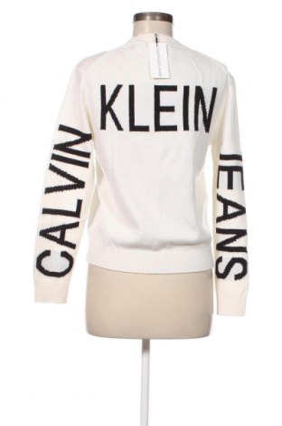 Γυναικείο πουλόβερ Calvin Klein Jeans, Μέγεθος XS, Χρώμα Λευκό, Τιμή 91,75 €