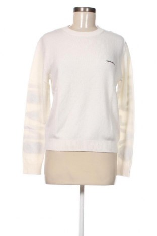 Дамски пуловер Calvin Klein Jeans, Размер S, Цвят Бял, Цена 124,60 лв.