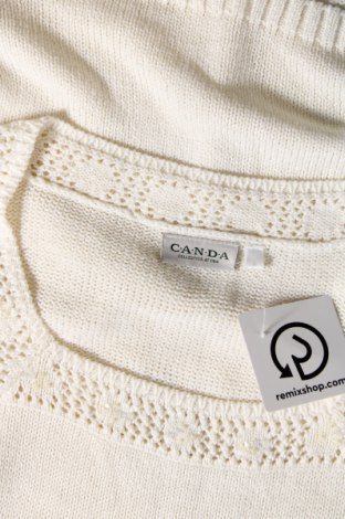 Дамски пуловер Canda, Размер L, Цвят Екрю, Цена 29,01 лв.