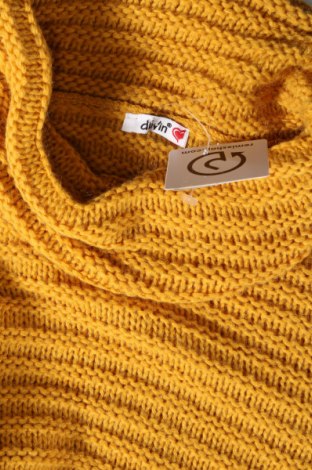Дамски пуловер Dilvin, Размер M, Цвят Жълт, Цена 10,15 лв.