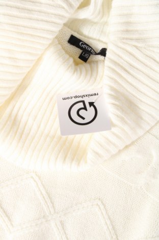 Γυναικείο πουλόβερ George, Μέγεθος L, Χρώμα Λευκό, Τιμή 6,28 €