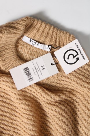 Damenpullover NA-KD, Größe XS, Farbe Beige, Preis € 17,94