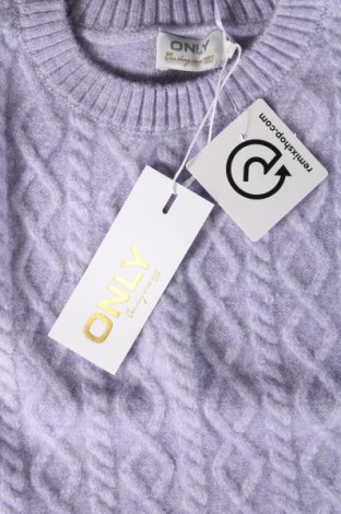 Дамски пуловер ONLY, Размер L, Цвят Лилав, Цена 16,20 лв.