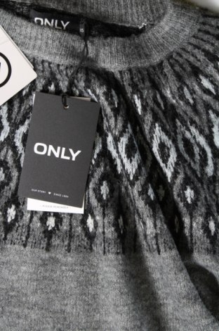 Дамски пуловер ONLY, Размер XS, Цвят Сив, Цена 15,66 лв.