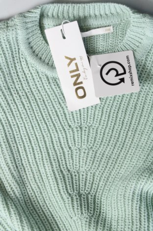 Дамски пуловер ONLY, Размер XXS, Цвят Зелен, Цена 16,74 лв.