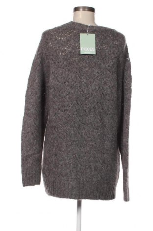Γυναικείο πουλόβερ Pieces, Μέγεθος L, Χρώμα Γκρί, Τιμή 10,02 €