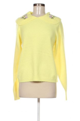 Дамски пуловер Pieces, Размер M, Цвят Жълт, Цена 23,22 лв.