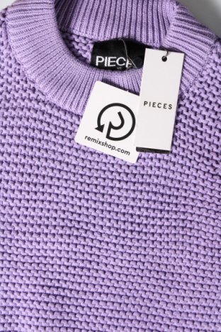 Дамски пуловер Pieces, Размер XS, Цвят Лилав, Цена 16,20 лв.