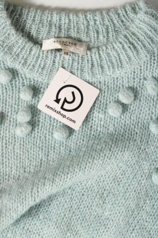Дамски пуловер Selected Femme, Размер XS, Цвят Син, Цена 29,00 лв.