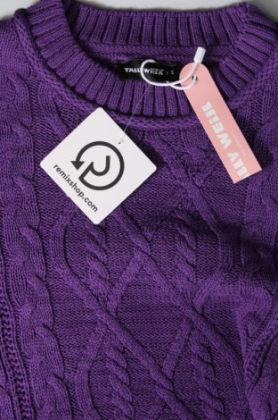 Дамски пуловер Tally Weijl, Размер S, Цвят Лилав, Цена 11,50 лв.