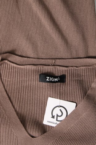 Дамски пуловер Zign, Размер S, Цвят Бежов, Цена 29,33 лв.