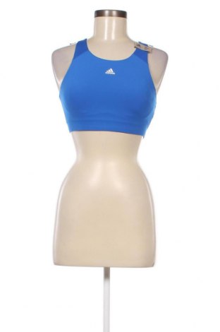 Γυναίκειο αθλητικό τοπ Adidas, Μέγεθος S, Χρώμα Μπλέ, Τιμή 35,25 €