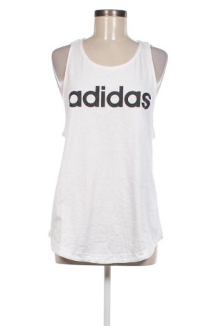 Γυναίκειο αθλητικό τοπ Adidas, Μέγεθος L, Χρώμα Λευκό, Τιμή 23,01 €