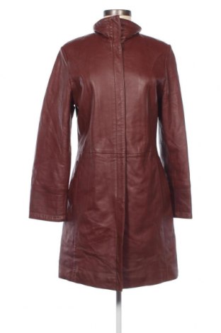 Palton din piele pentru damă, Mărime M, Culoare Maro, Preț 206,89 Lei