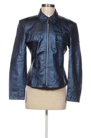 Damen Lederjacke, Größe M, Farbe Blau, Preis 60,31 €