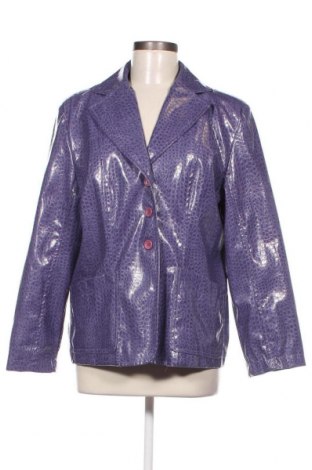 Γυναικείο δερμάτινο μπουφάν, Μέγεθος XL, Χρώμα Βιολετί, Τιμή 35,29 €