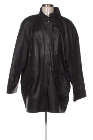 Γυναικείο δερμάτινο μπουφάν, Μέγεθος XXL, Χρώμα Μαύρο, Τιμή 23,50 €