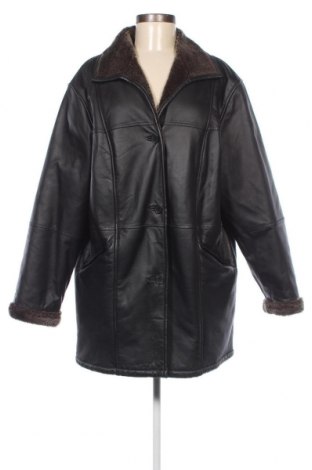 Дамско кожено яке, Размер XL, Цвят Черен, Цена 75,97 лв.