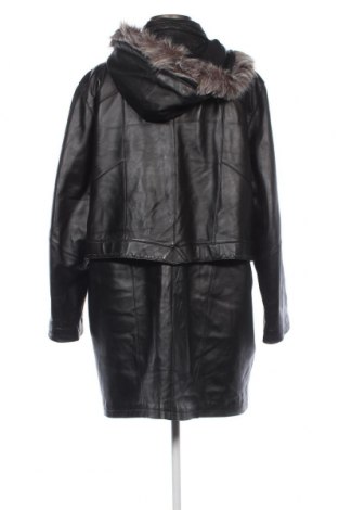Дамско кожено яке, Размер XL, Цвят Черен, Цена 31,03 лв.