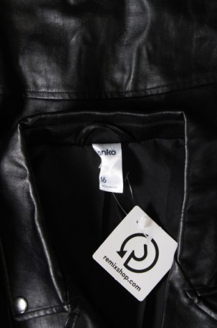 Γυναικείο δερμάτινο μπουφάν Anko, Μέγεθος XL, Χρώμα Μαύρο, Τιμή 30,31 €