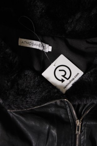 Γυναικείο δερμάτινο μπουφάν Atmos & Here, Μέγεθος XL, Χρώμα Μαύρο, Τιμή 16,82 €