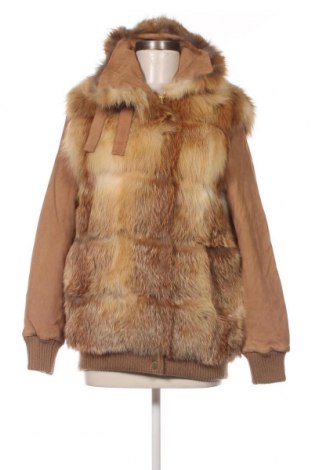 Дамско кожено палто BelAir, Размер S, Цвят Бежов, Цена 310,20 лв.
