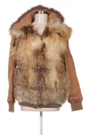 Дамско кожено палто BelAir, Размер M, Цвят Бежов, Цена 394,80 лв.