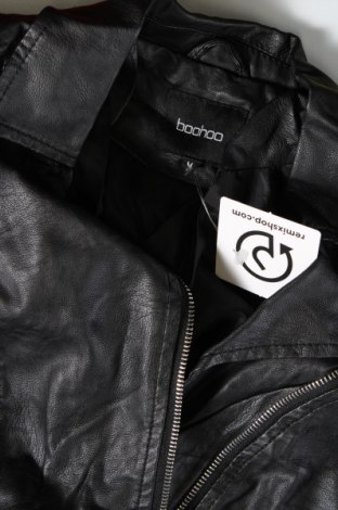 Dámska kožená bunda  Boohoo, Veľkosť M, Farba Čierna, Cena  24,45 €