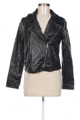 Dámska kožená bunda  Boohoo, Veľkosť M, Farba Čierna, Cena  14,72 €