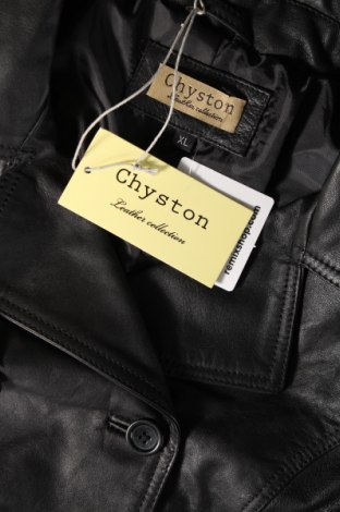 Γυναικείο δερμάτινο μπουφάν Chyston, Μέγεθος L, Χρώμα Μαύρο, Τιμή 126,97 €