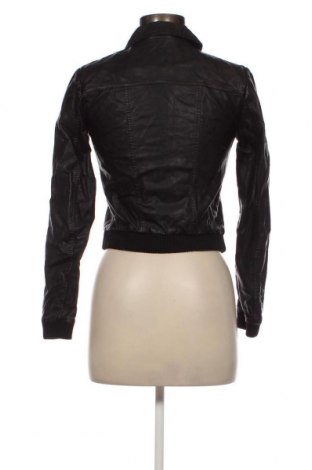 Γυναικείο δερμάτινο μπουφάν Etam, Μέγεθος XS, Χρώμα Μαύρο, Τιμή 70,98 €