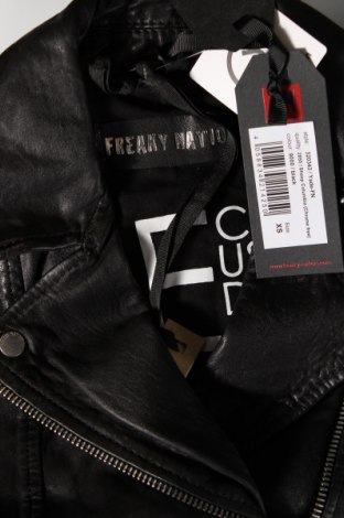 Dámská kožená bunda  Freaky Nation, Velikost XS, Barva Černá, Cena  3 150,00 Kč