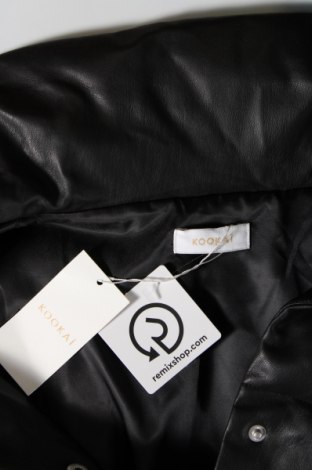 Dámska kožená bunda  Kookai, Veľkosť S, Farba Čierna, Cena  58,92 €