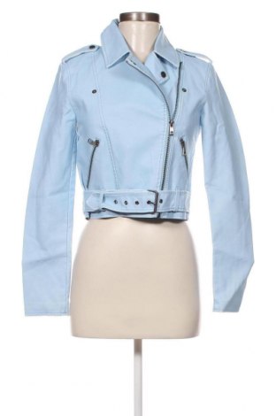 Γυναικείο δερμάτινο μπουφάν ONLY, Μέγεθος XS, Χρώμα Μπλέ, Τιμή 25,36 €